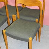4 scandinavian chairs from the 60s