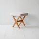 Scandinavian di Alf Svennson oak footstool 1960s vintage