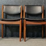 Set of 4 chairs France & Son model 197