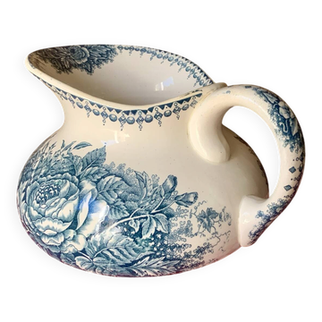Broc de toilette joufflu Jardinière Longwy 1900s