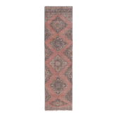 Vintage Turkish rug from Oushak, hand-woven 96x364 cm