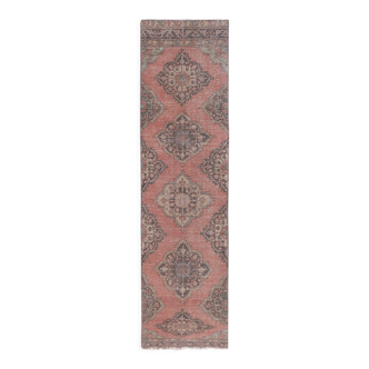 Vintage Turkish rug from Oushak, hand-woven 96x364 cm