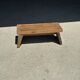 Small low bench in old teak from Indonesia H16 L39