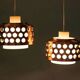 1960s/70s space-age suspension, Swedish light fixture.