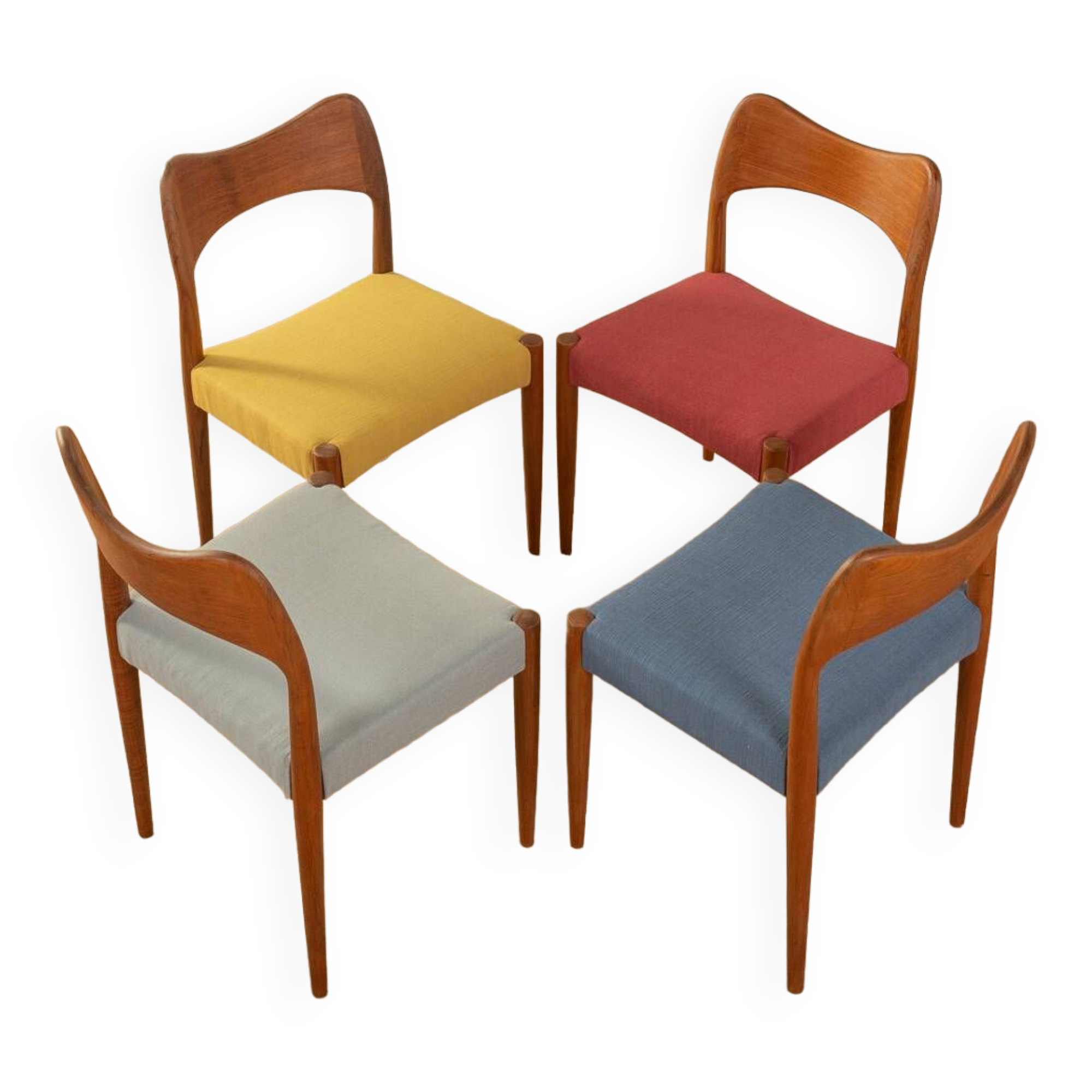 1960s Dining Chairs, Arne Hovmand Olsen