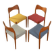 1960s Dining Chairs, Arne Hovmand Olsen
