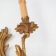 Large 20th century gilded bronze rocaille wall light