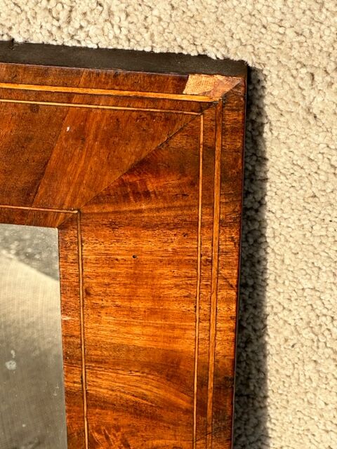 Miroir en bois de loupe 81x60 cm