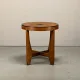 Dutch Art Deco Modernist Amsterdam School side table in Oak