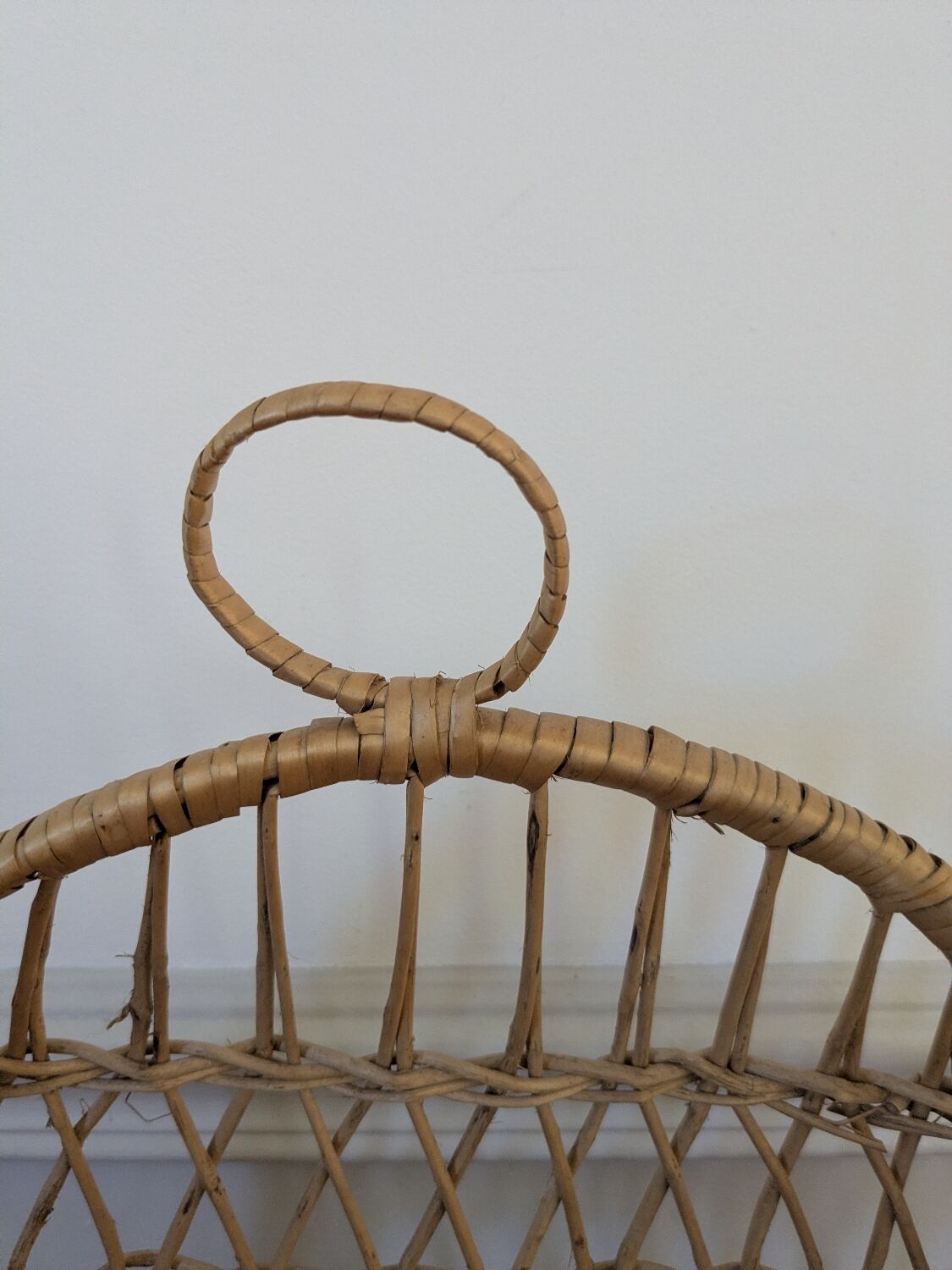 Rattan shelf