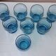 8 blue glasses