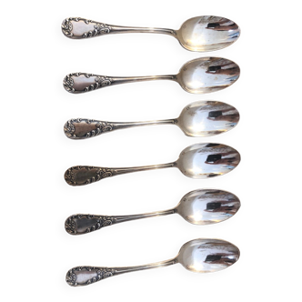 6 dessert spoons, Saint Medard, 1900
