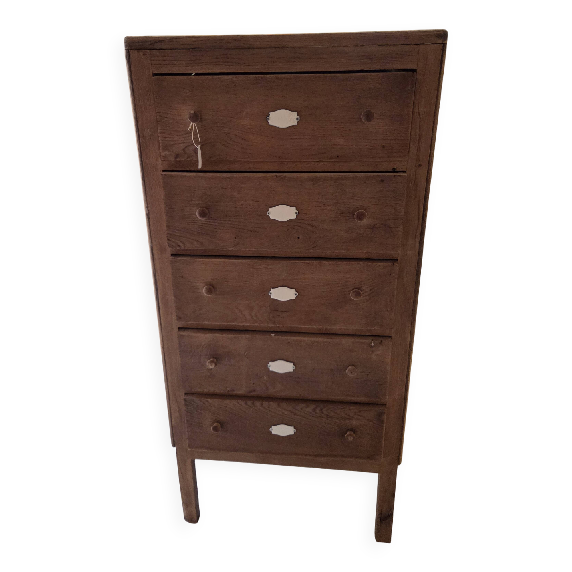 furniture with enamel plaque