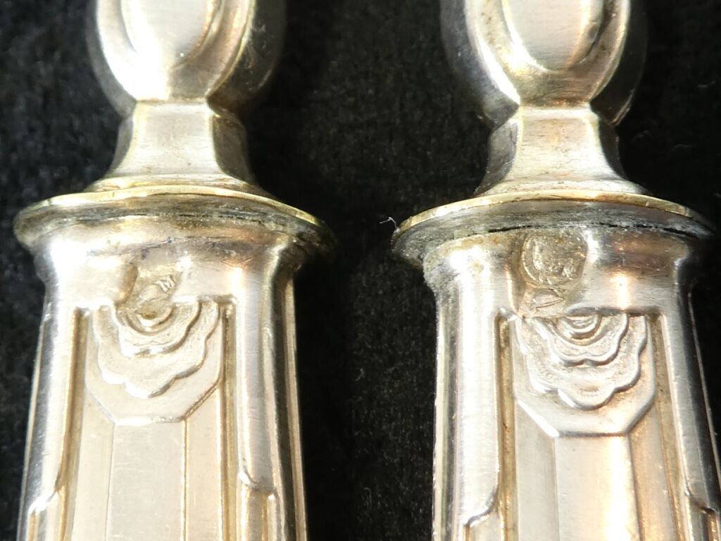 Service cover has mignardises art deco solid silver stuffed minerve