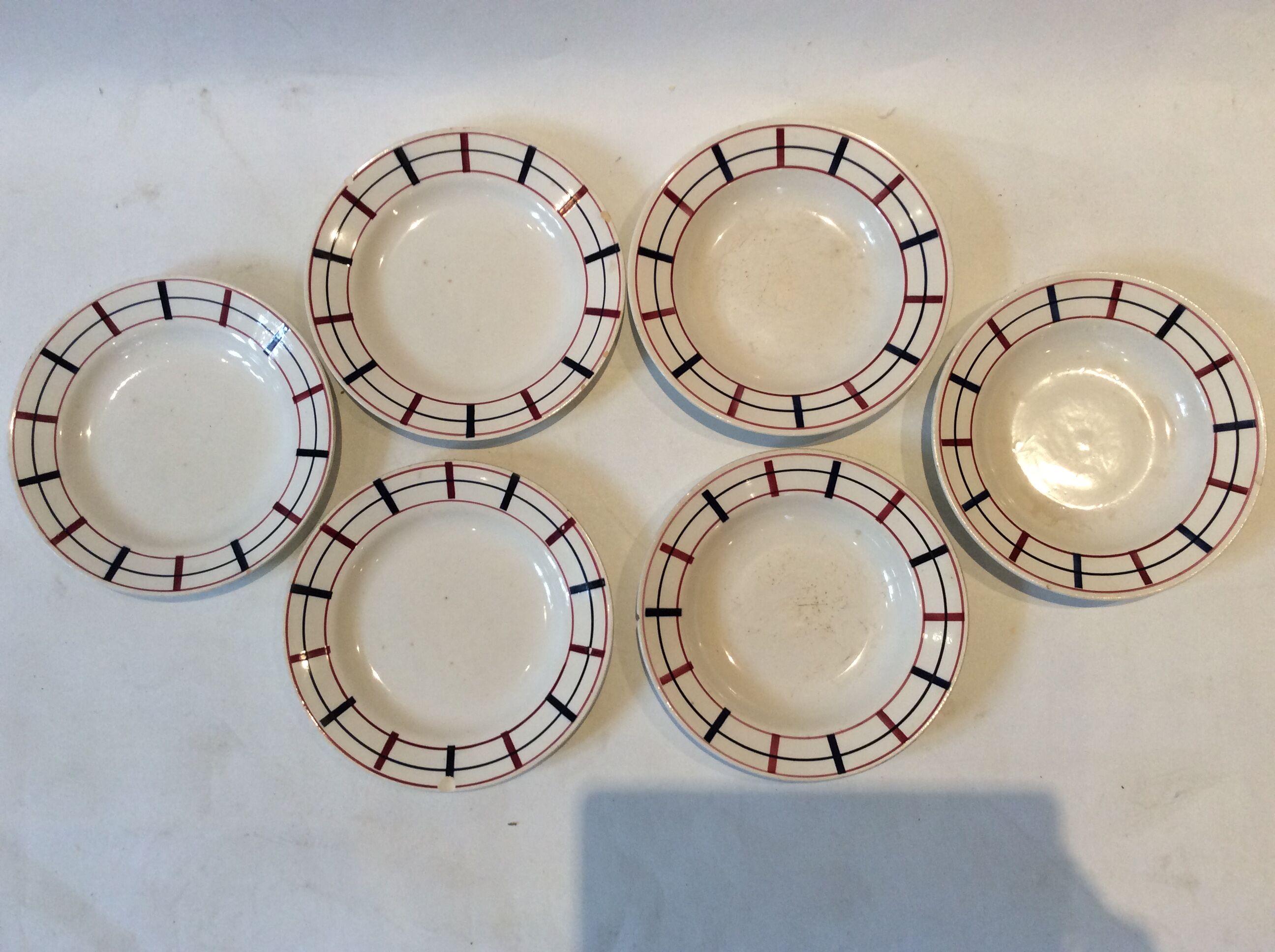 Vintage Basque style plates