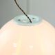 Vintage Italian Swirl Globe Pendant Lamp, 70s