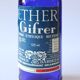 Flacon en verre bleu d'ether