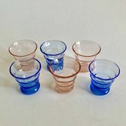 Ensemble de verres Art Déco, années 1950