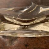 Yellow cut in molded crystal, Daum Nancy