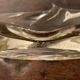Yellow cut in molded crystal, Daum Nancy