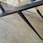 Table basse à double plateau de verre par Angelo Ostuni, 1950