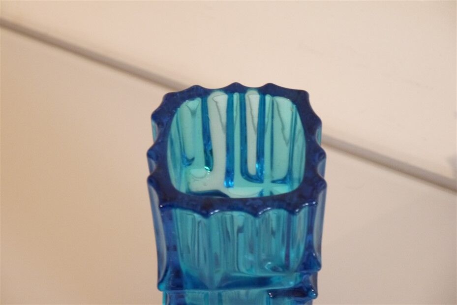 Vintage Finnish glass vase 1960
