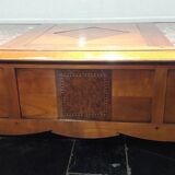 Cherry lounge table with secret cache