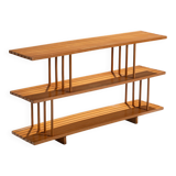 Mid-Century three tier wooden shelving unit