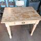 wooden dining table, vintage, turned legs, firm table style