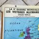 school map Librairie Armand Colin Reinhart and Wagret The France of 1939-1945 vintage 1970