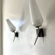 Paire d'appliques tulipe 1950