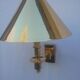 Paire d'appliques vintage en laiton