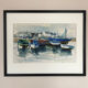 Aquarelle de Louis PARRENS ( 1904-1993).Le Guilvinec