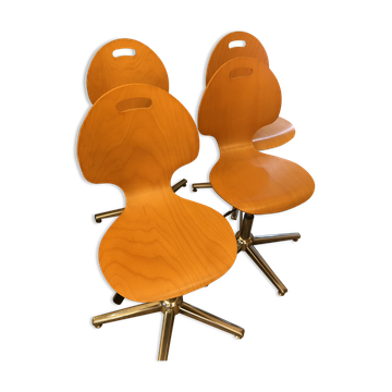 Lot de  4 chaises bureau