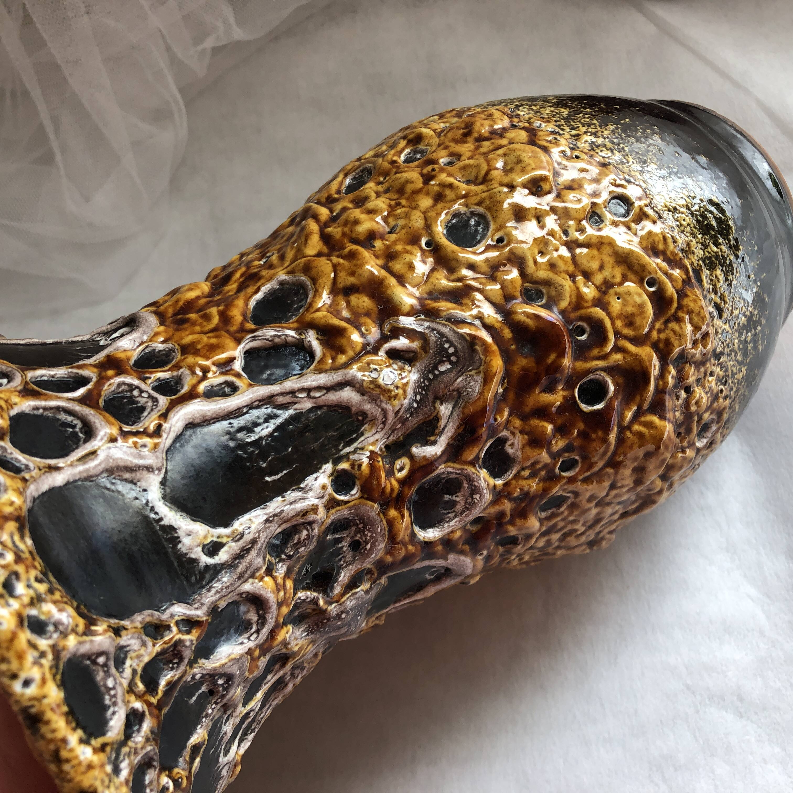 Handmade Emeaux Honey Tupilier Vase 22 cm