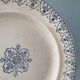 Series of 12 flat plates XIXth earthenware Terre de Fer Clairefontaine