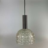 60s 70s lamp light hanging lamp glass ceiling lamp Space Age Design 60s