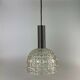 60s 70s lamp light hanging lamp glass ceiling lamp Space Age Design 60s