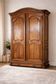 18th-century solid walnut wardrobe – original key – superb patina