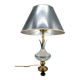Pineapple lamp in crystal and patinated metal, France, 1950