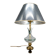 Pineapple lamp in crystal and patinated metal, France, 1950