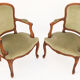 4 fauteuils de style louis xv