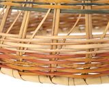 Wicker pendant light, 70s