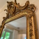 Old mercury mirror with pediment