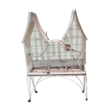 Cage à oiseaux fer 1900