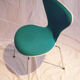 Chair Mod.  3107 Turquoise fabric design Jacobsen, Fritz hansen edition