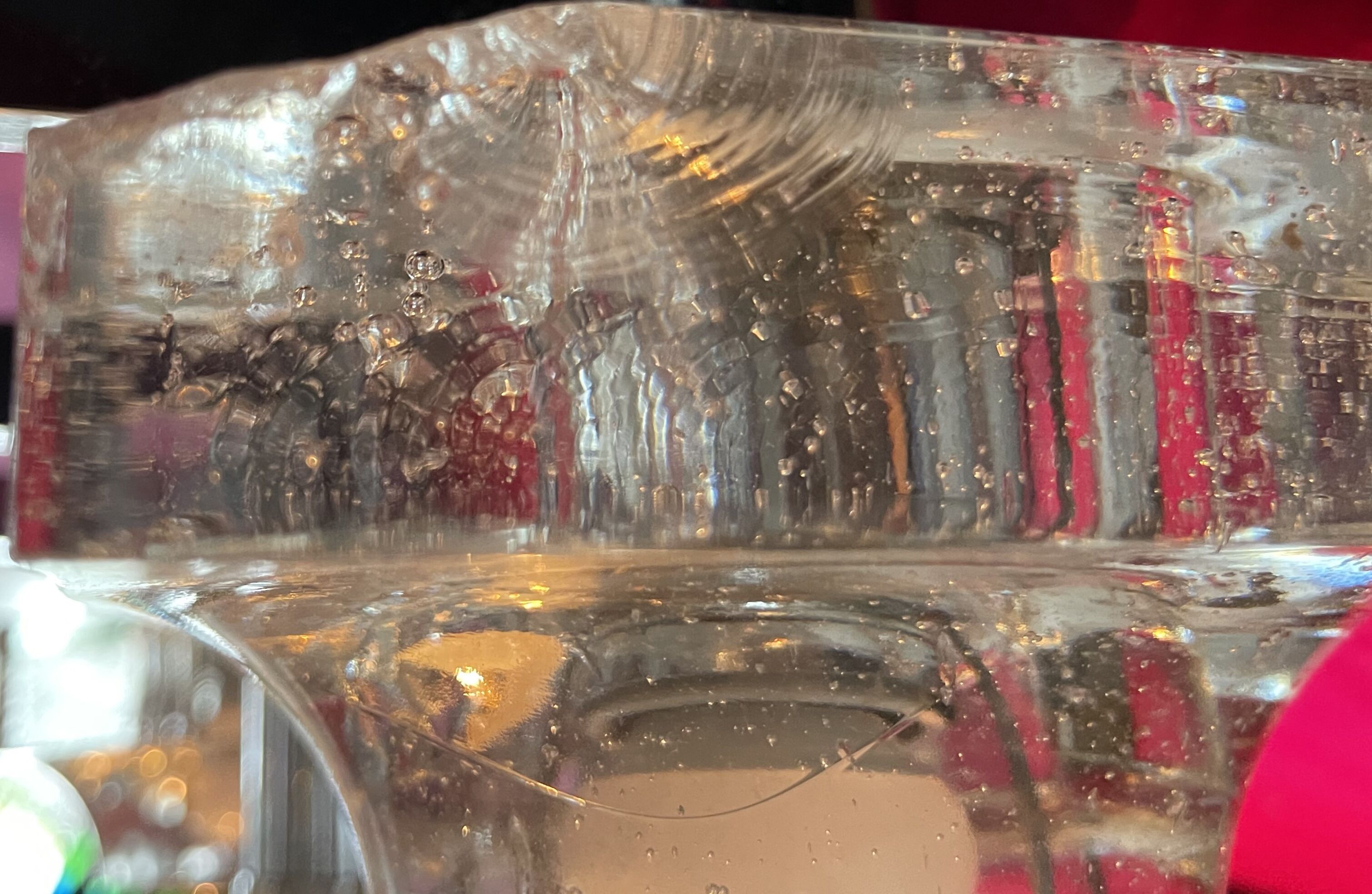 Italian design chandelier bubble glass 9 arms 1970