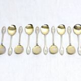 Ravinet Denfert - Cuillères De Service A Glace Argent Et Vermeil