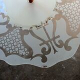 Chandelier suspension in art deco glass