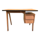 Scandinavian-style compass-legged desk, 1950s